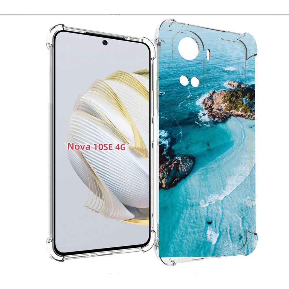 

Чехол MyPads красивый голубой залив для Huawei Nova 10 SE, Прозрачный, Tocco