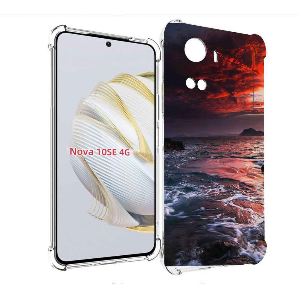 

Чехол MyPads красивый залив для Huawei Nova 10 SE, Прозрачный, Tocco