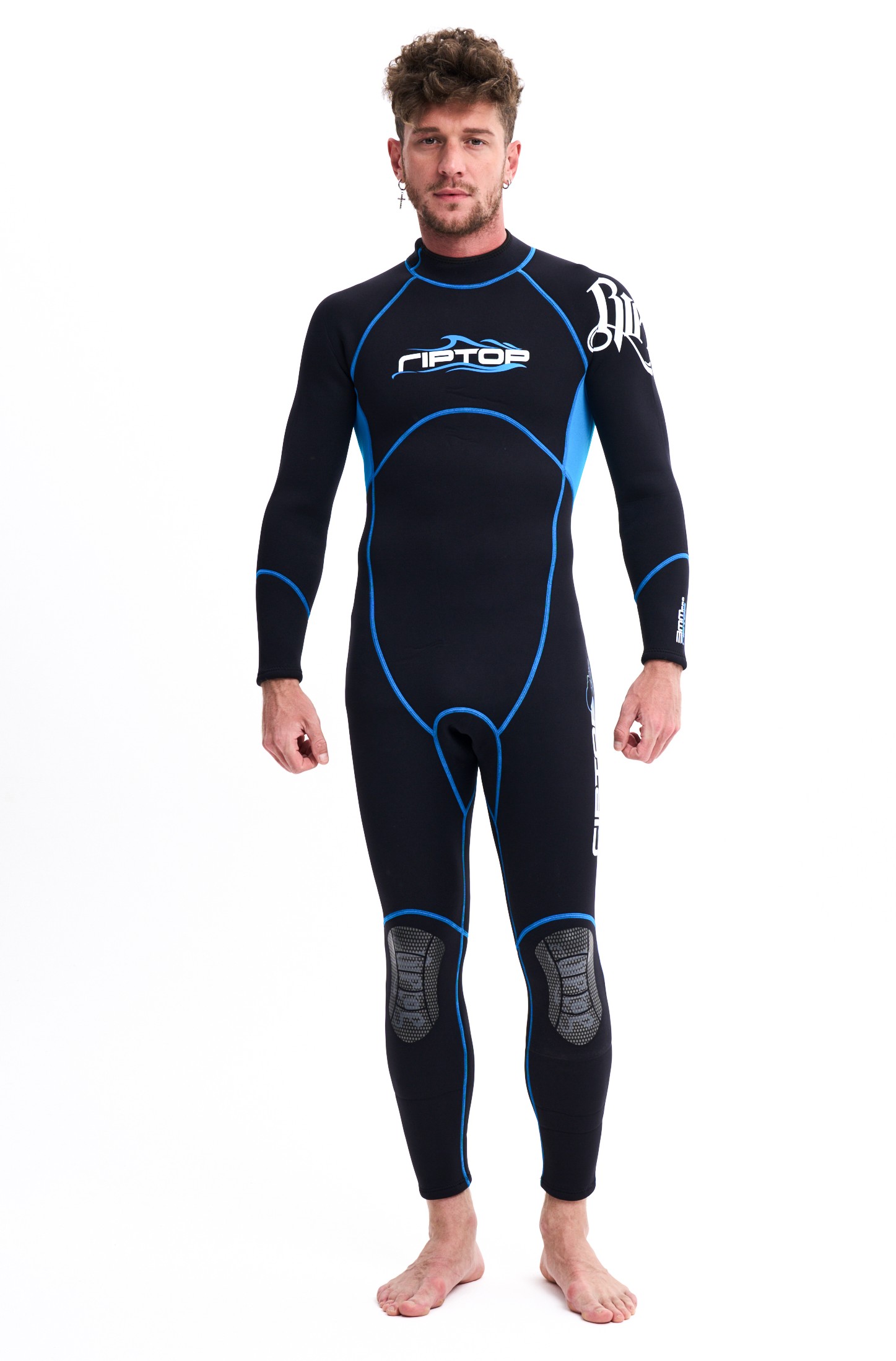 

Гидрокостюм мужской Slinx Riptop black blue 3 мм, Черный;синий, Riptop