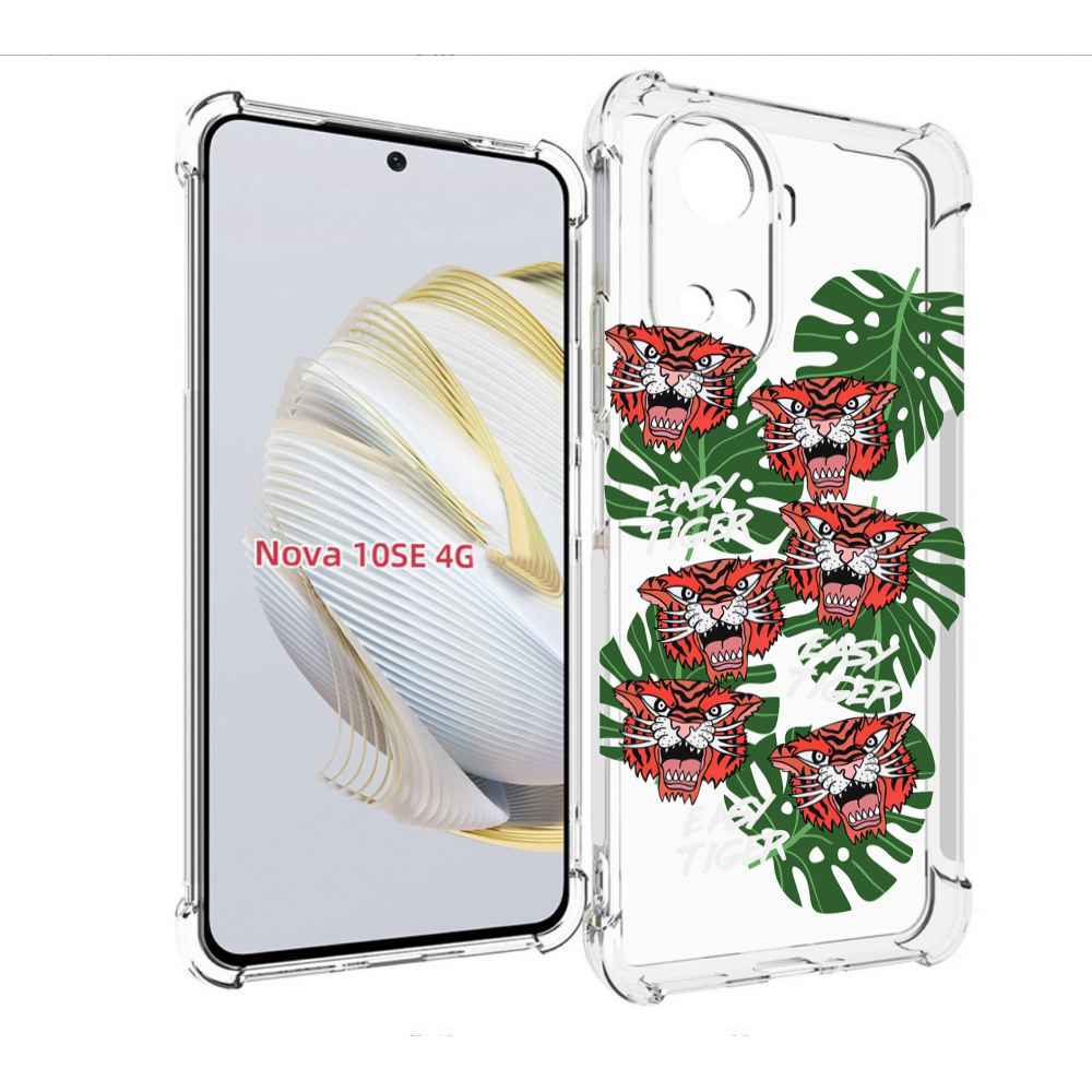

Чехол MyPads красные-тигры для Huawei Nova 10 SE, Прозрачный, Tocco