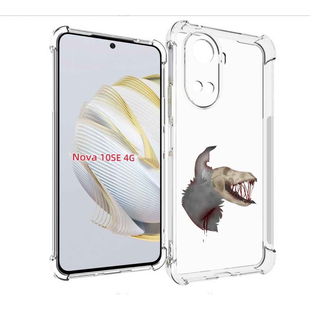 

Чехол MyPads кровавый-череп для Huawei Nova 10 SE, Прозрачный, Tocco