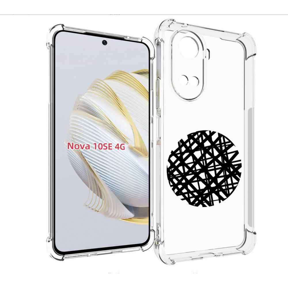 

Чехол MyPads круглая-абстракция для Huawei Nova 10 SE, Прозрачный, Tocco