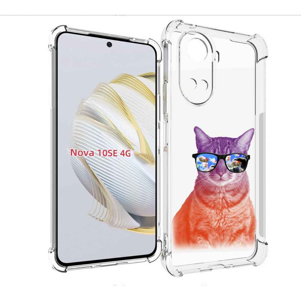 

Чехол MyPads крутой кот-2 для Huawei Nova 10 SE, Прозрачный, Tocco