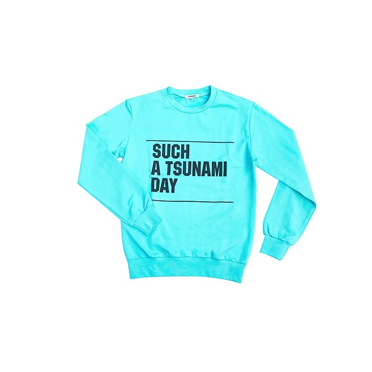 

Свитшот домашний женский Kawaii Factory Tsunami бирюзовый XS (42), Tsunami
