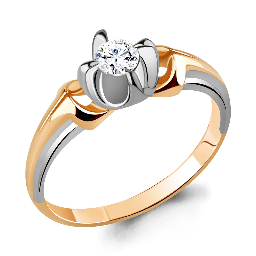 

Кольцо из красного золота с бриллиантом Aquamarine Aquamarine 963774к_585_кз р. 17,5, 963774к_585_кз