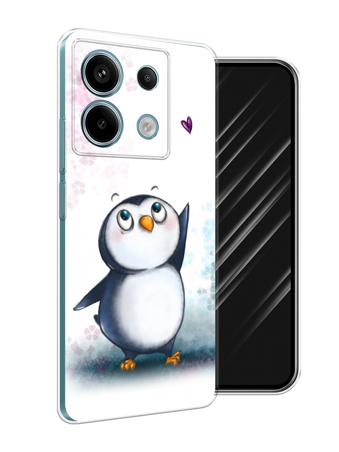 

Чехол Awog на Xiaomi Redmi Note 13 Pro 5G "Пингвин и сердечко", Белый, 320150-1