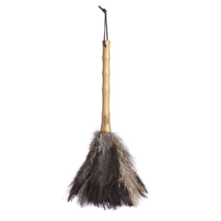 Щетка для сбора пыли из перьев страуса 45 см 33588 Изумруд