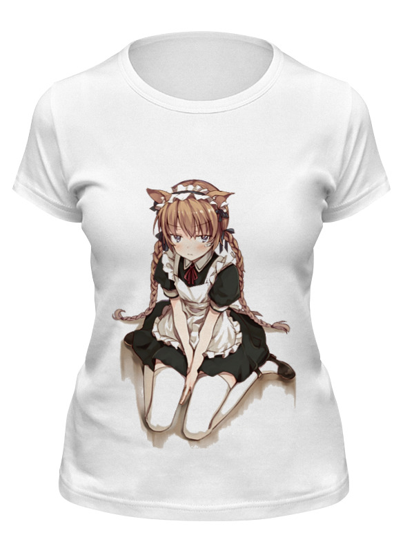 

Футболка женская Printio Nekomaid белая XL, Белый, Nekomaid