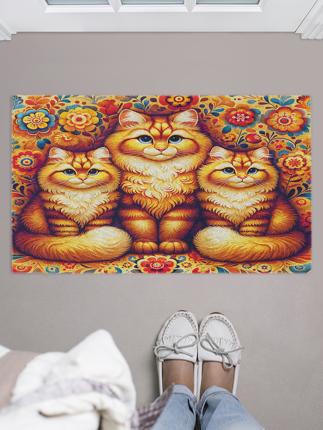 

Коврик придверный JoyArty Царские коты, door_sd1092