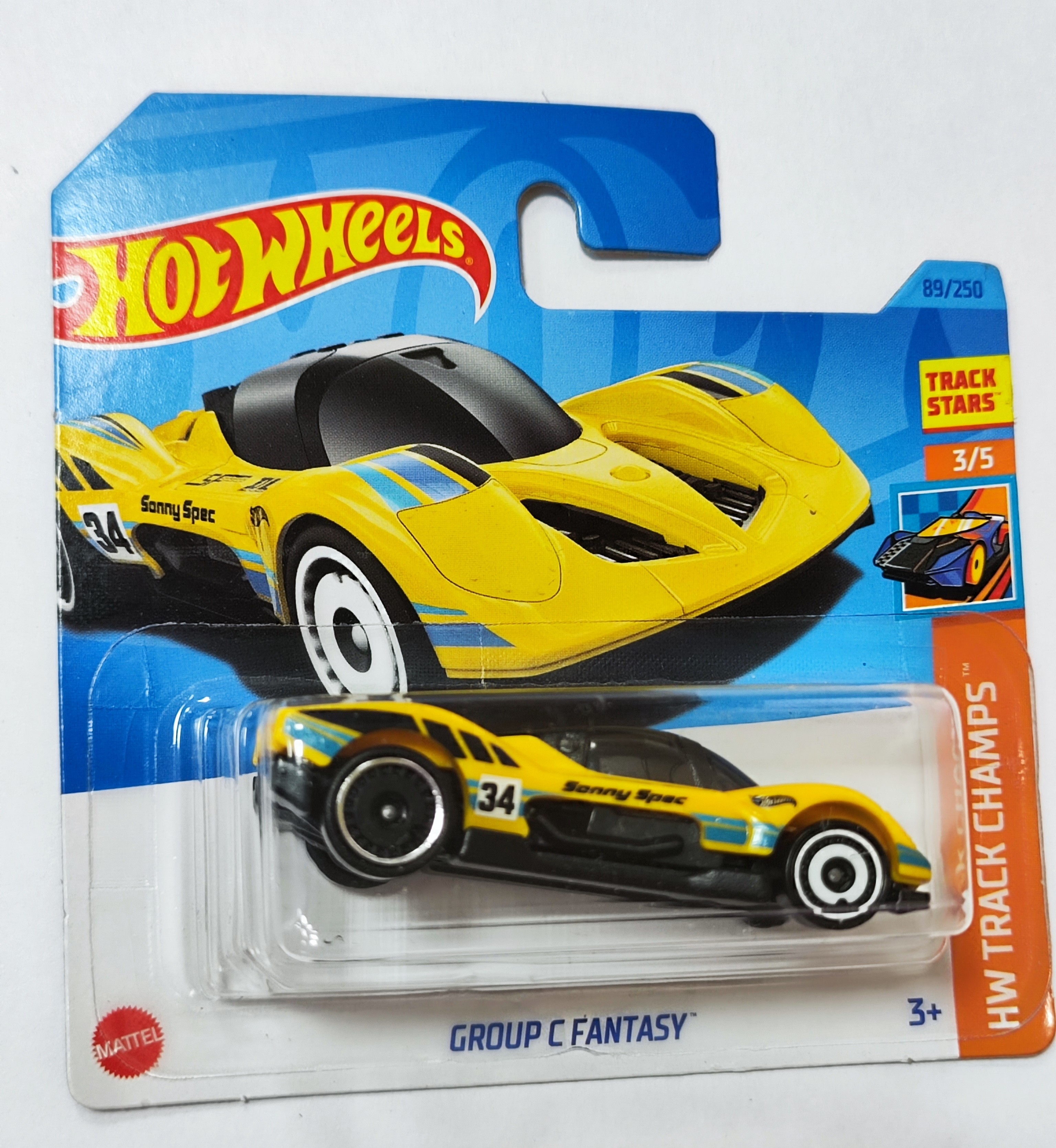 

Машинка базовой коллекции Hot Wheels GROUP C FANTASY желтая 5785 HKK39, Желтый;черный, 5785/HKK39