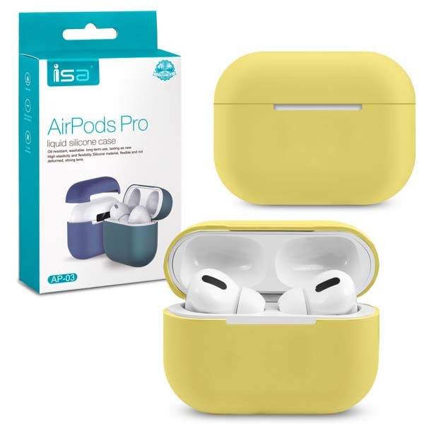 фото Чехол isa для apods pro silicon case ap-03 yellow