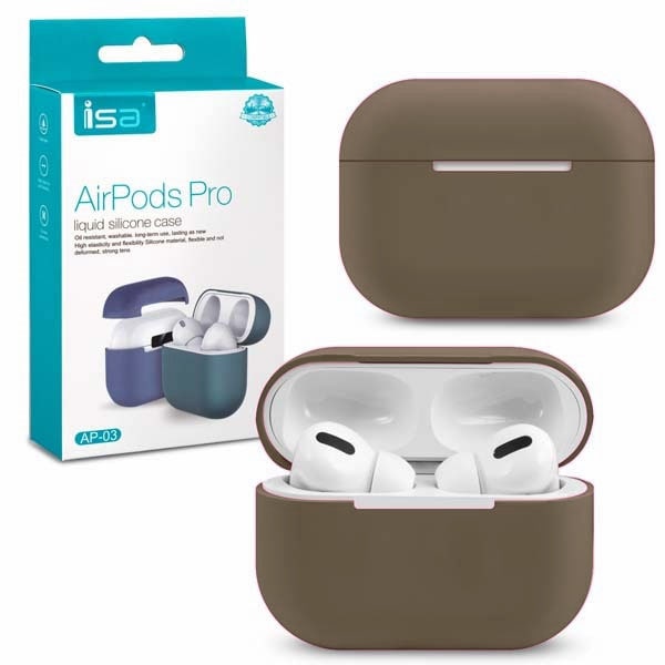 Чехол ISA Airpods Pro Silicon Case AP-03  Brown