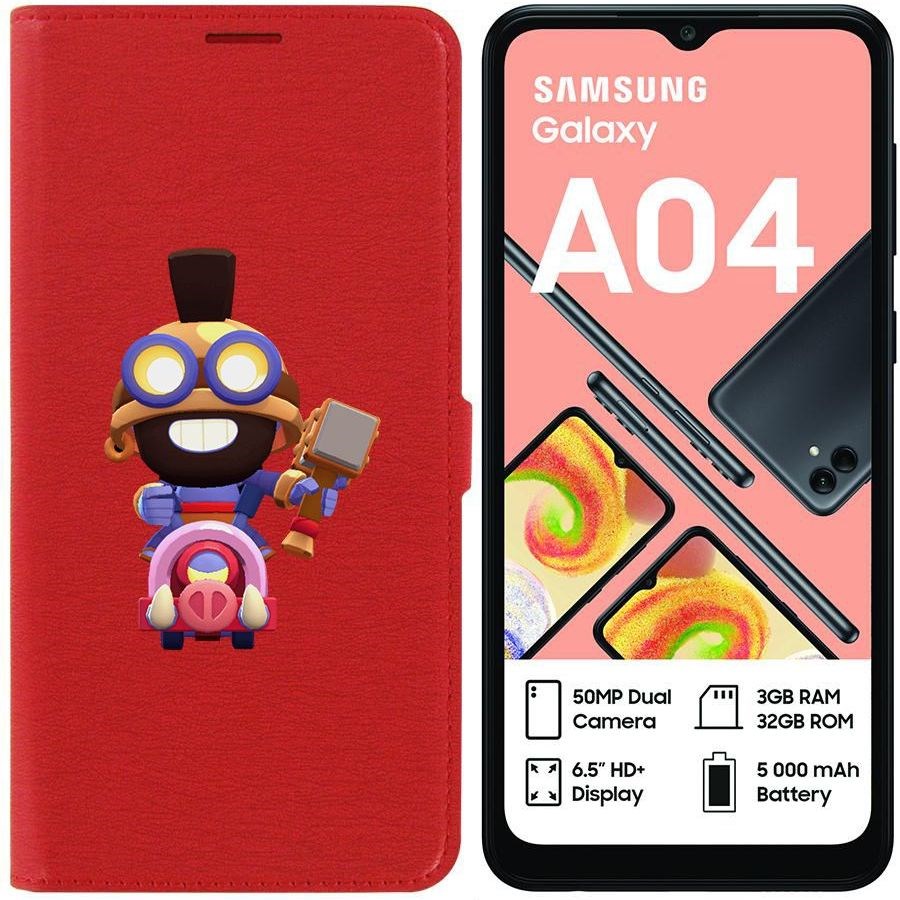

Чехол-книжка Eco для Samsung Galaxy A04 (A045) Brawl Stars-Карл Всадник на кабане
