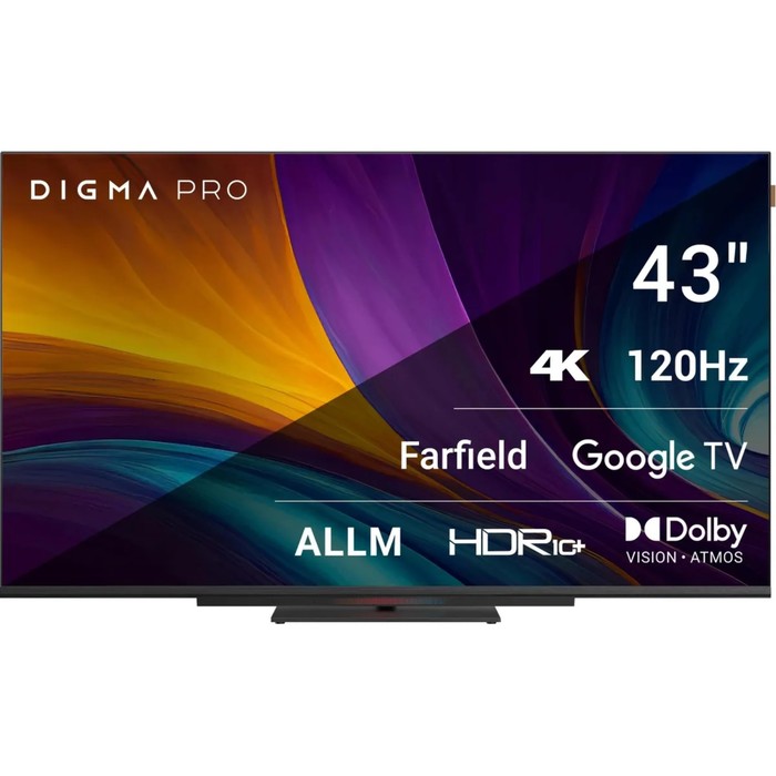 

Телевизор LED Digma Pro 43" UHD 43C Smart Google TV, Черный, UHD 43C