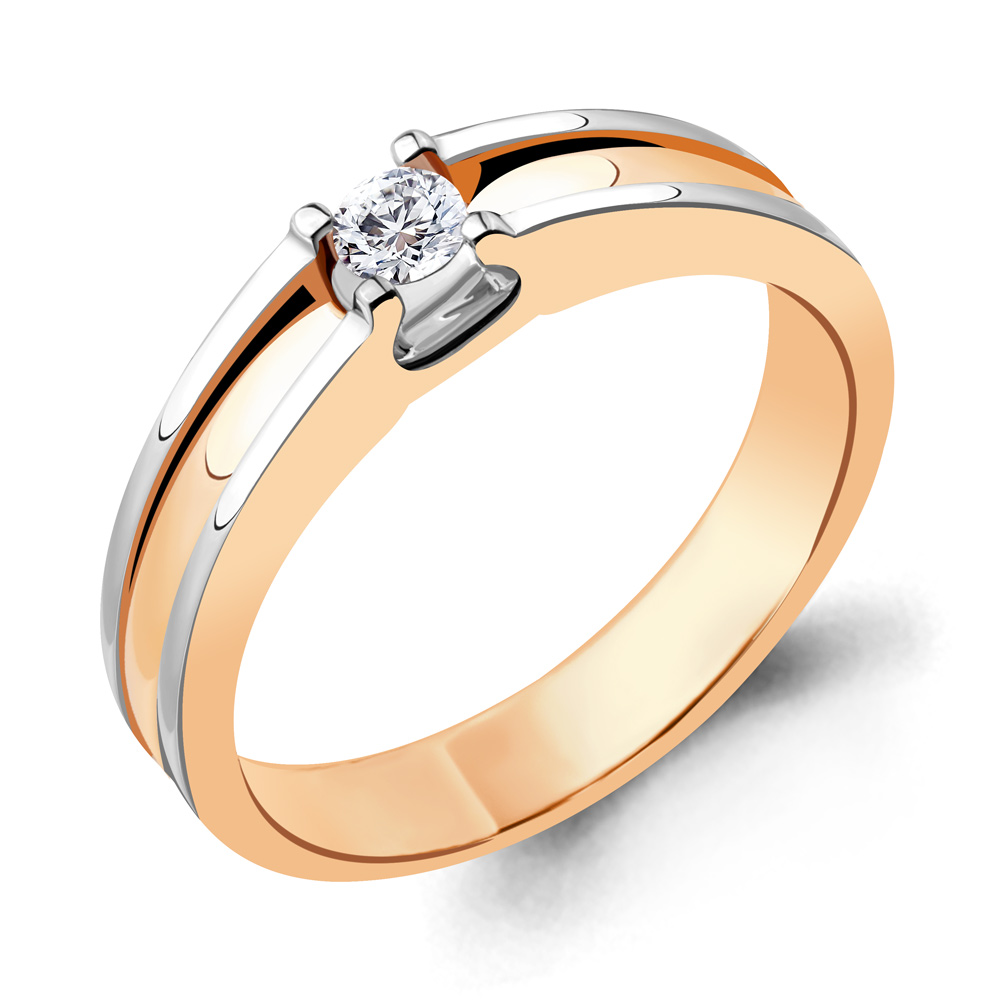

Кольцо из красного золота с бриллиантом Aquamarine Aquamarine 963775к_585_кз р. 17,5, 963775к_585_кз