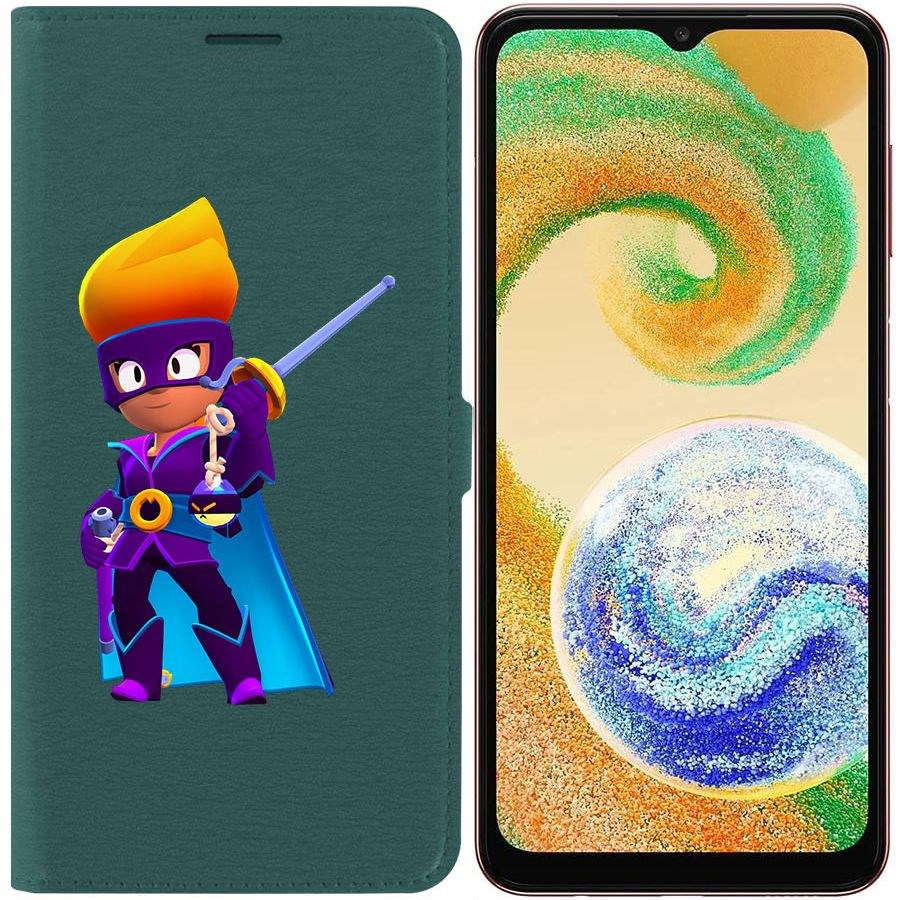 

Чехол-книжка Eco для Samsung Galaxy A04s (A047) Brawl Stars-Амбер де Ла Вега