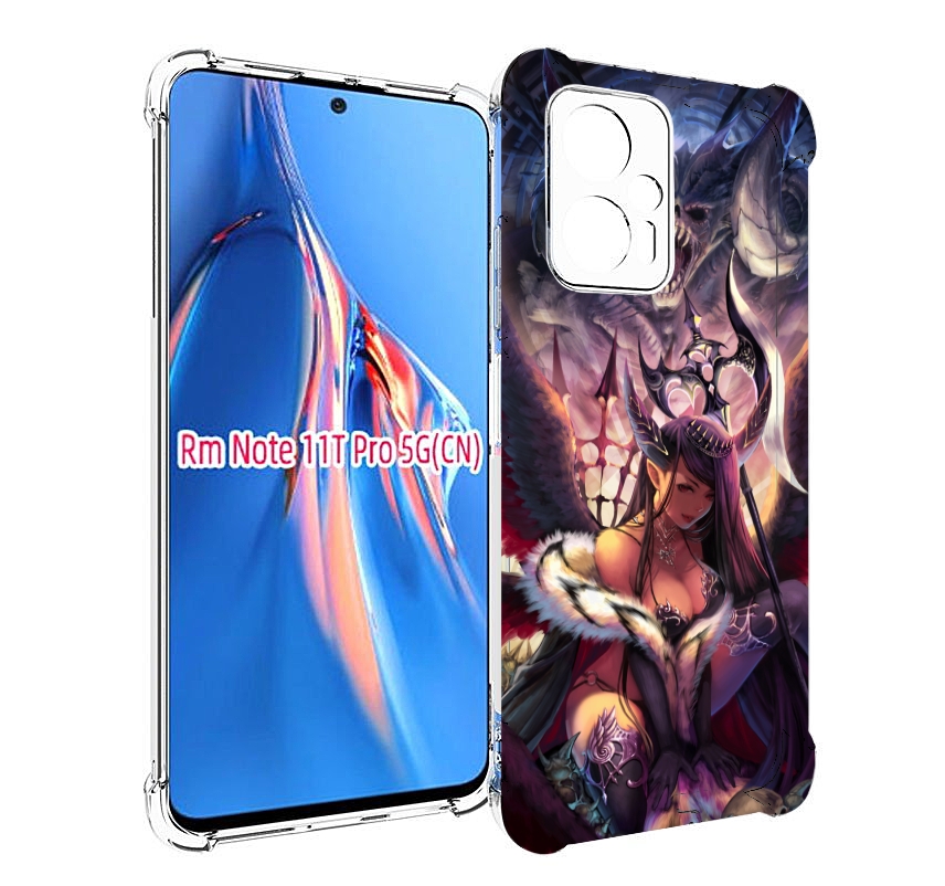 

Чехол MyPads девушка с демоном на фоне женский для Xiaomi Redmi Note 11T Pro / 11T Pro ..., Прозрачный, Tocco