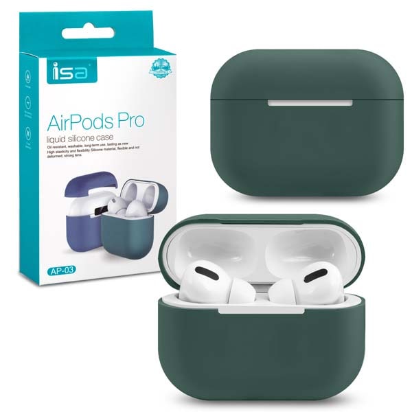 фото Чехол isa для apods pro silicon case pine green