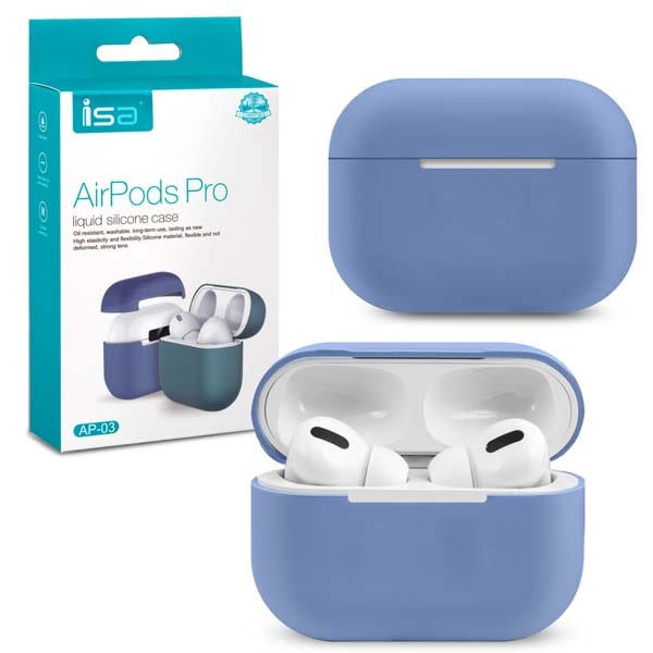 фото Чехол airpods pro silicon case ap-03 isa синий