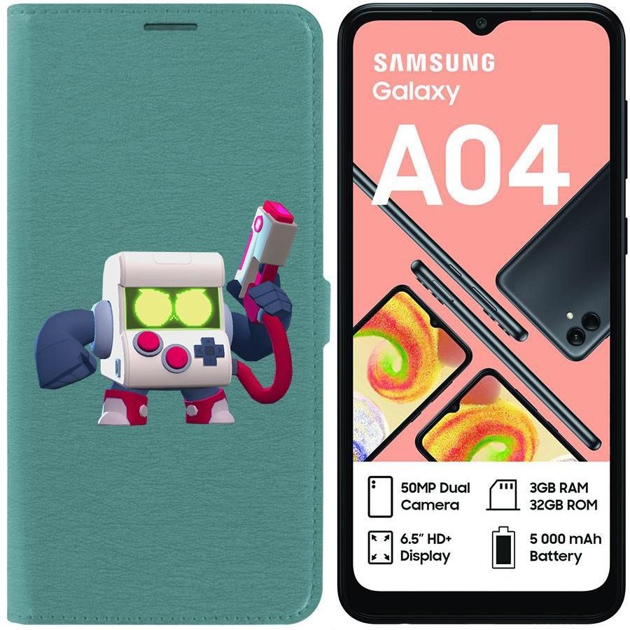 

Чехол-книжка Eco для Samsung Galaxy A04 (A045) Brawl Stars-8-БИТ классический