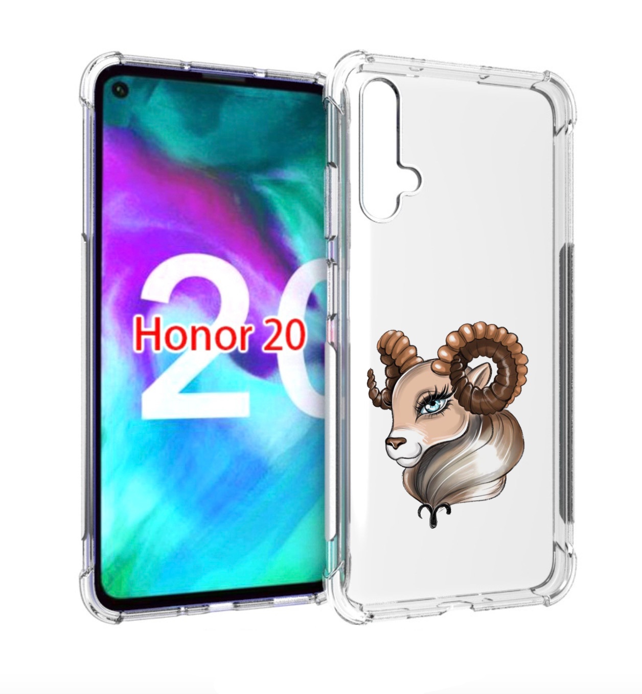 

Чехол бампер MyPads Барашка для Honor 20, Прозрачный, Tocco