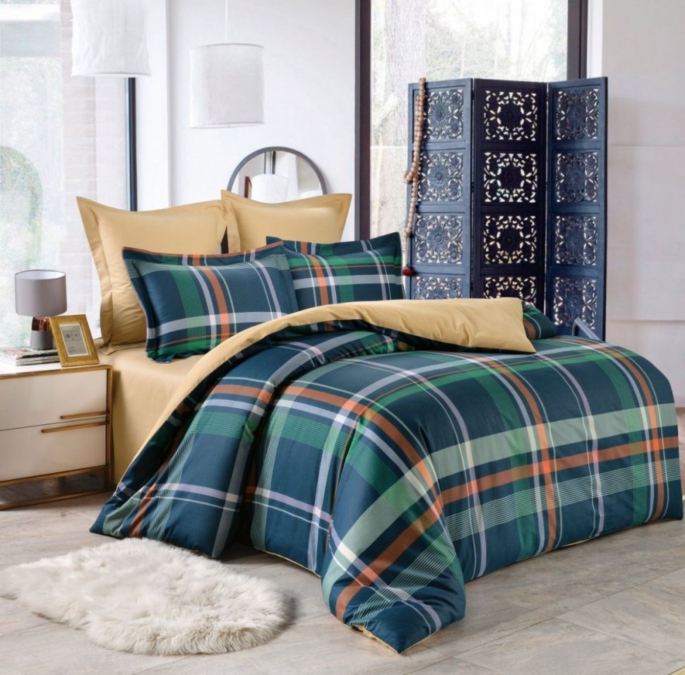 

КПБ сатин печатный C-357 семейный, C-357