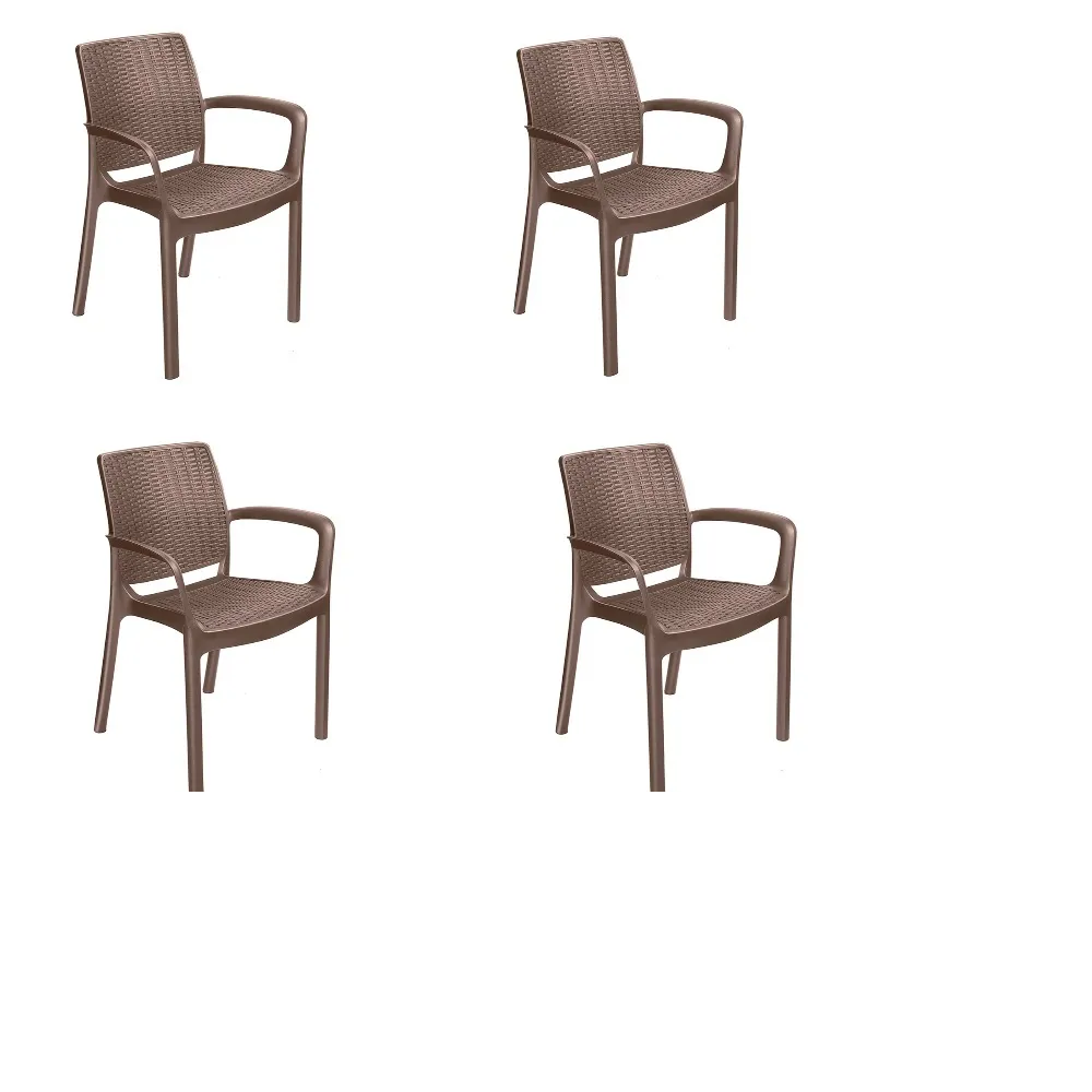 Садовый стул, Садовое кресло, ABS пластик, 59х55х82 см, 4 шт