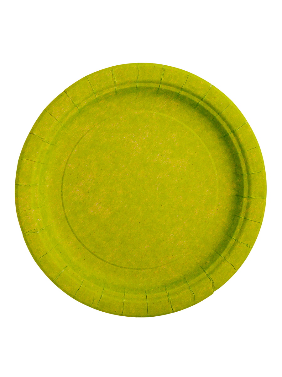 Тарелка бумажная ИПК зеленая d230 мм 50 шт.уп