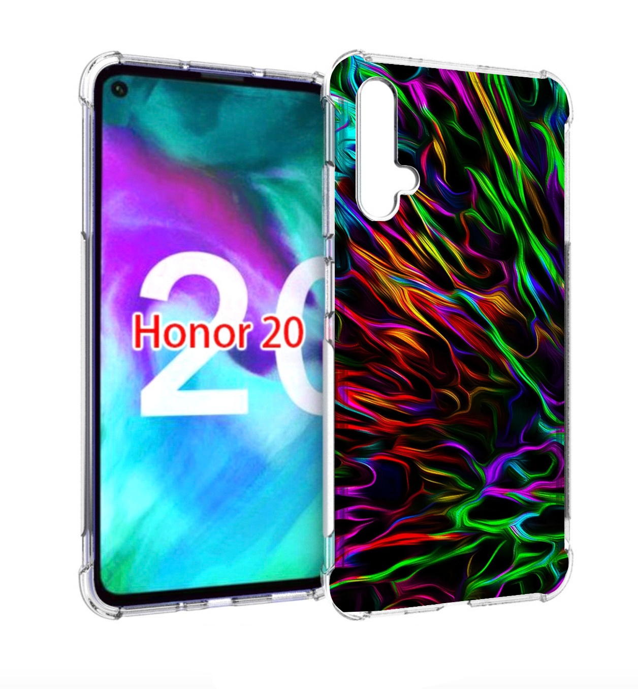 

Чехол бампер MyPads Бензин для Honor 20, Прозрачный, Tocco