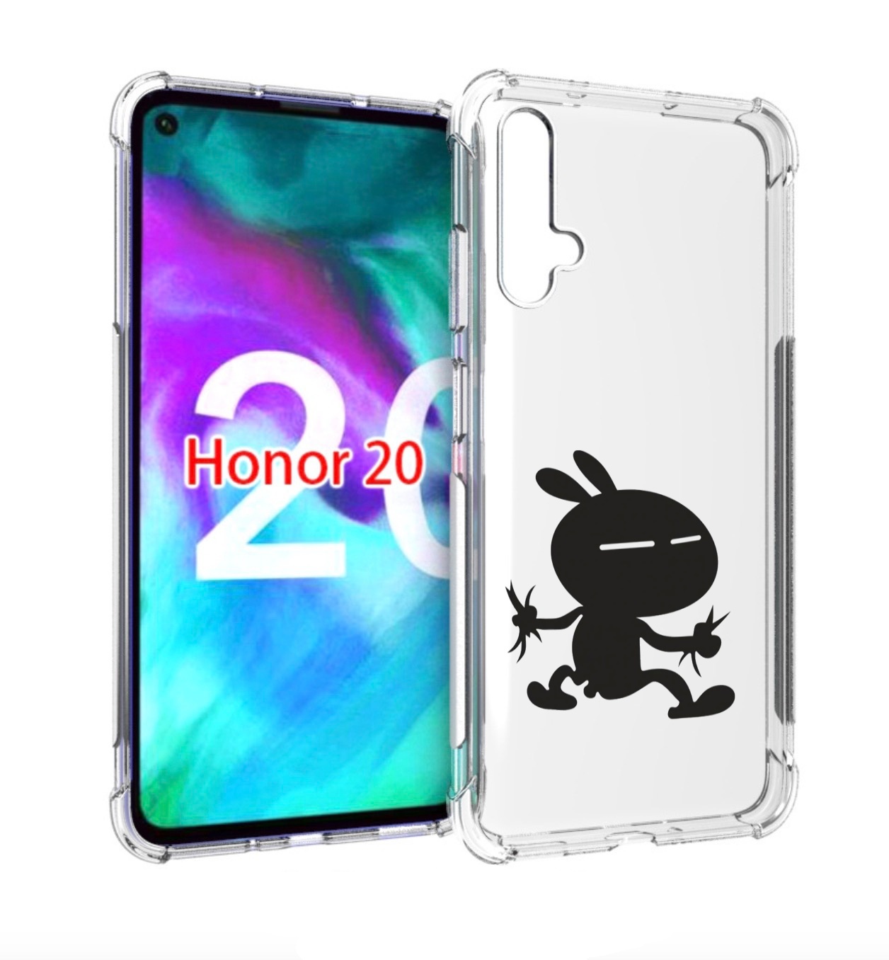 

Чехол бампер MyPads Боец для Honor 20, Прозрачный, Tocco
