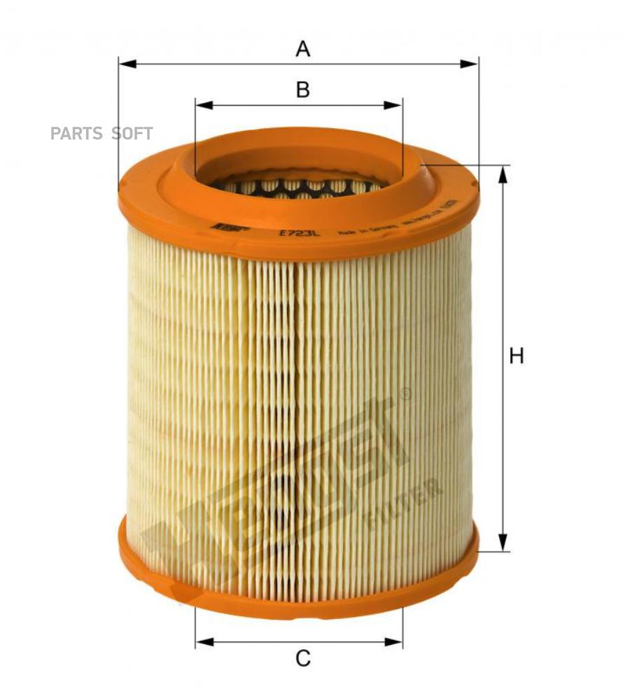 HENGST FILTER Фильтр воздушный AUDI A8 4E 02->10