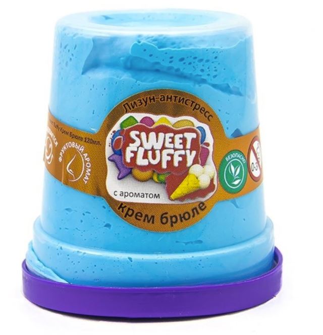 

Слайм Mr.Boo Sweet fluffy. Крем-брюле, 120 грамм ФФ80078, ФФ80078