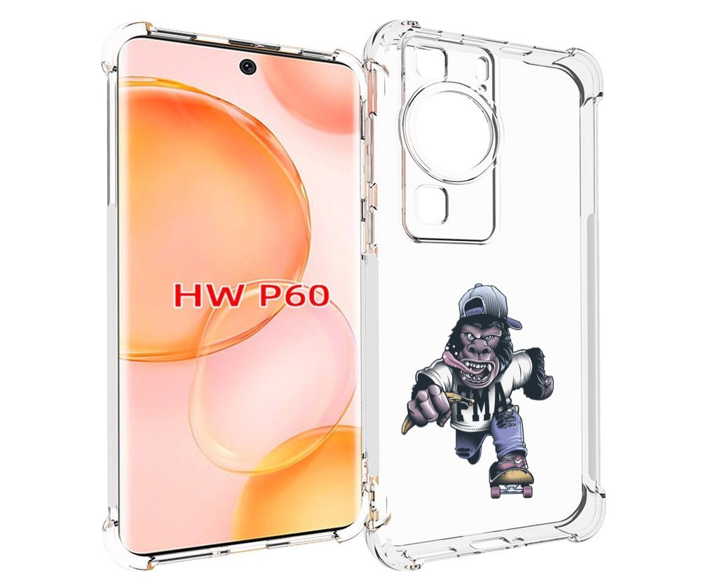 

Чехол MyPads Обезьяна на скейте для Huawei P60, Tocco