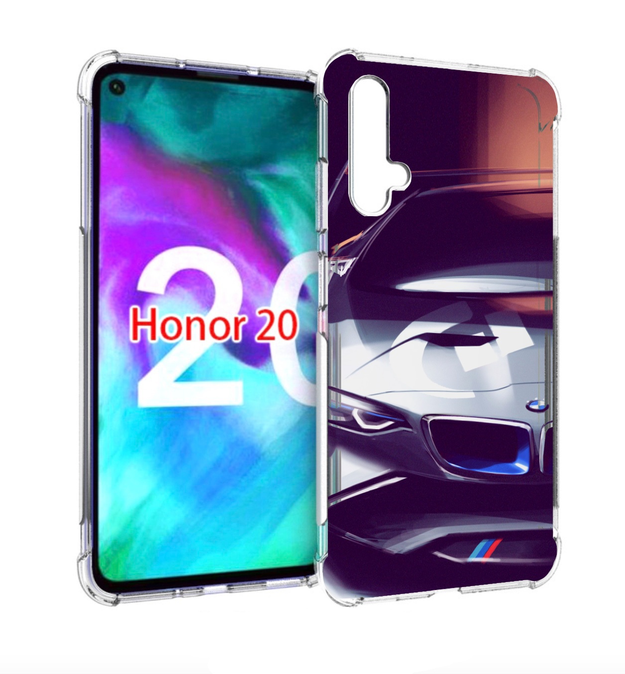 

Чехол бампер MyPads Бэмвэ мужской для Honor 20, Прозрачный, Tocco