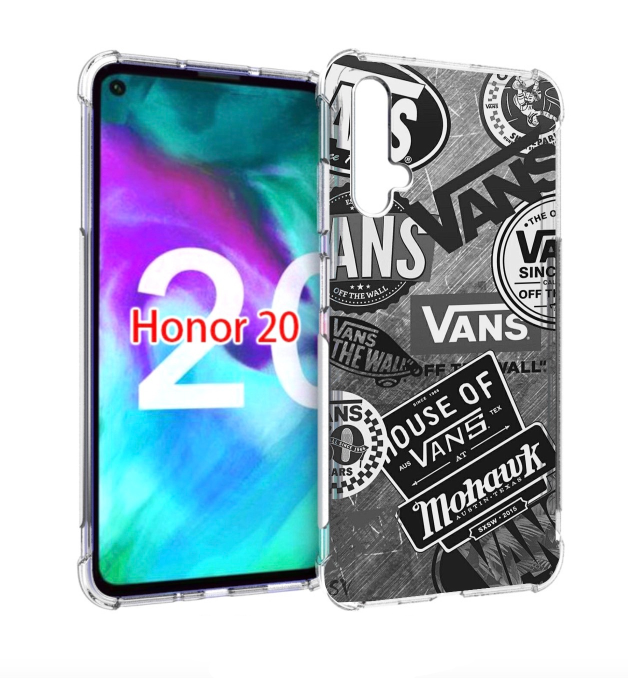 

Чехол бампер MyPads Ванс-постер для Honor 20, Прозрачный, Tocco