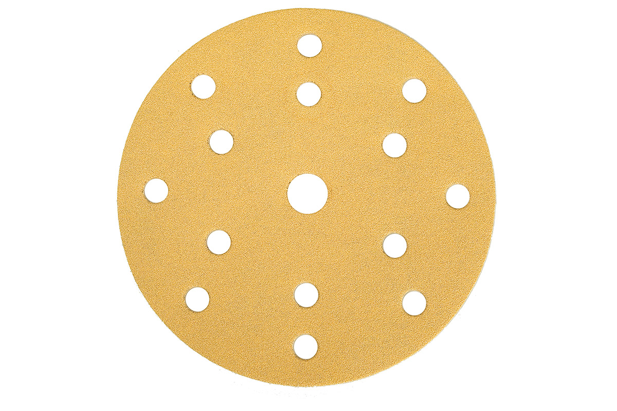 

Шлифовальный круг Mirka Gold (Мирка), 125 мм, 8 отверстий, зерно P 100, 50 шт./уп