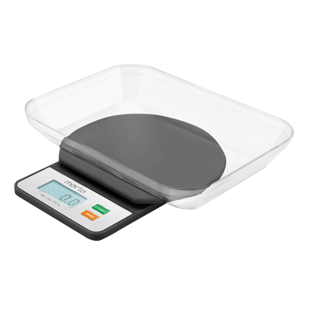 

Весы кухонные Marta MT-1643 black, Черный, MT-1643