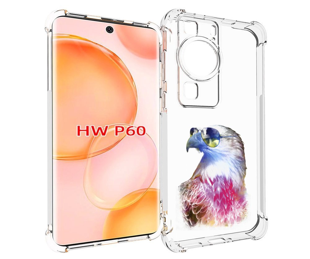 

Чехол MyPads Орел в очках для Huawei P60, Tocco
