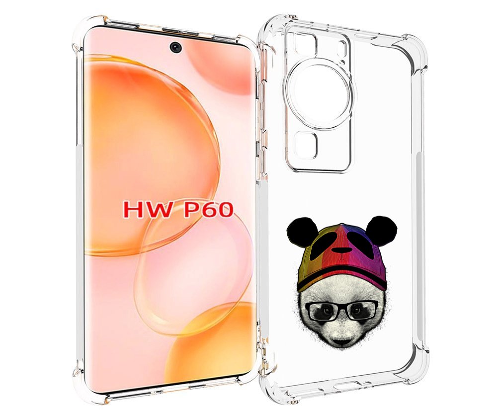 

Чехол MyPads Панда в шапке для Huawei P60, Tocco