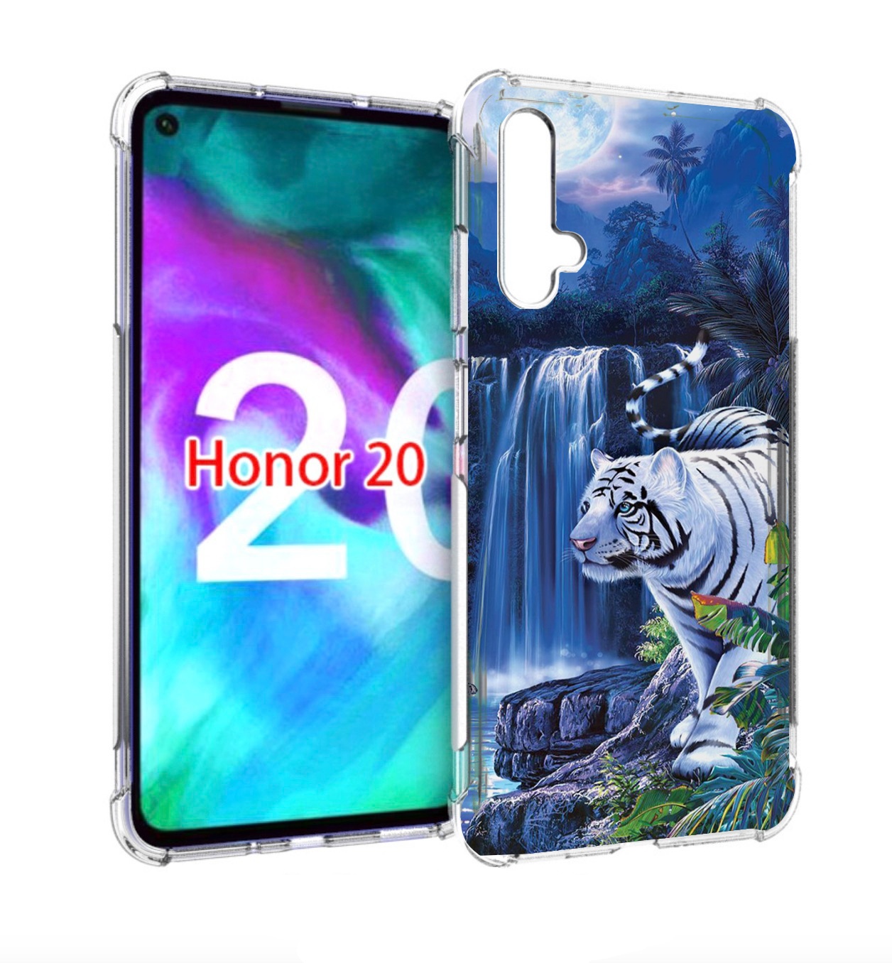 

Чехол бампер MyPads Водопад для Honor 20, Прозрачный, Tocco