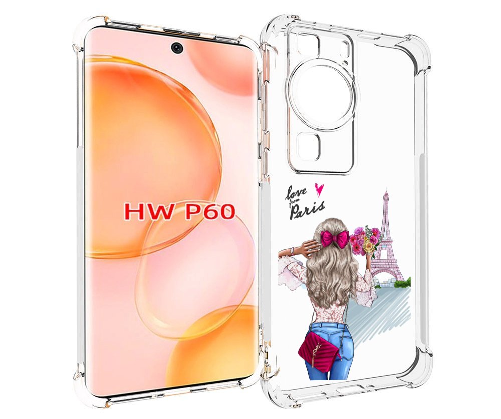 

Чехол MyPads Парижанка женский для Huawei P60, Tocco