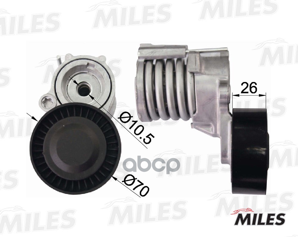 

Натяжитель Miles Ag00041 Seat Ibiza/Vw Polo/Skoda Fabia 1.2 Miles арт. AG00041