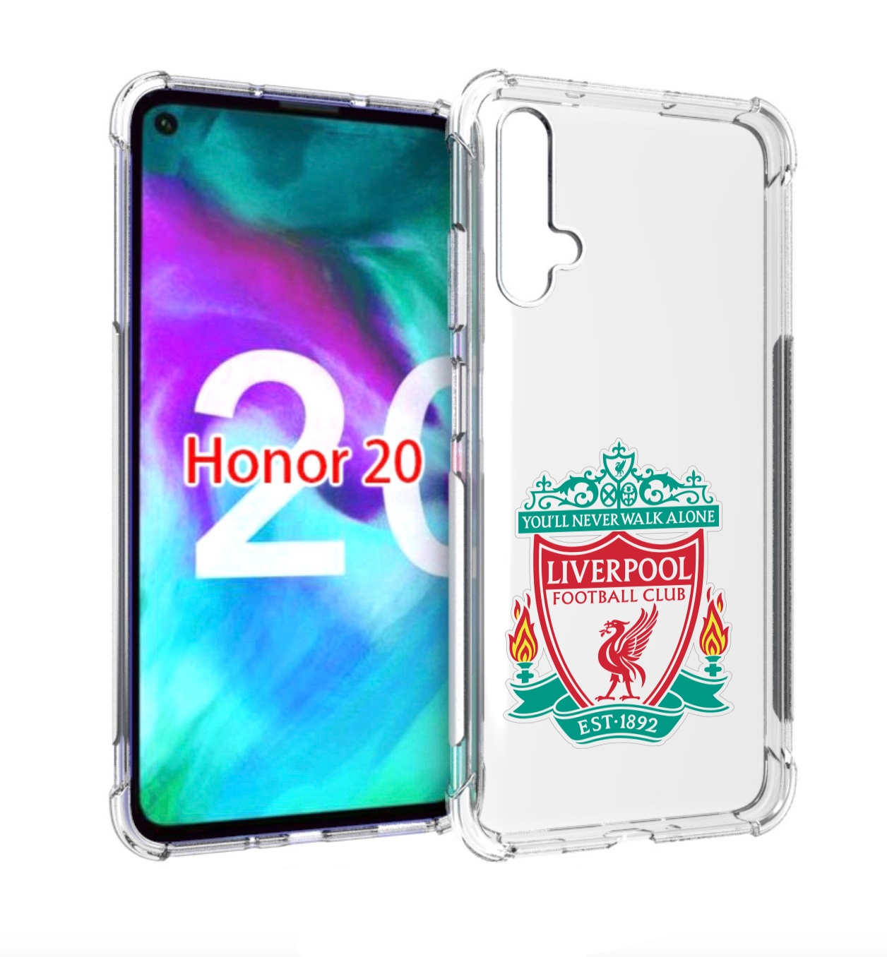 

Чехол бампер MyPads Герб-Ливерпуля для Honor 20, Прозрачный, Tocco