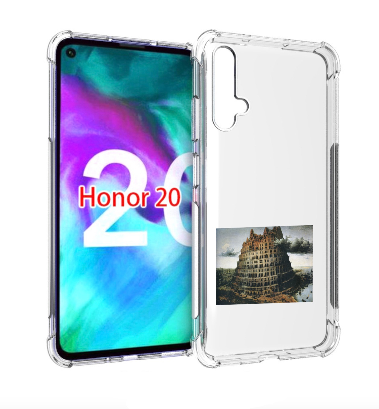 

Чехол бампер MyPads Горгород Oxxxymiron для Honor 20 Honor, Прозрачный, Tocco