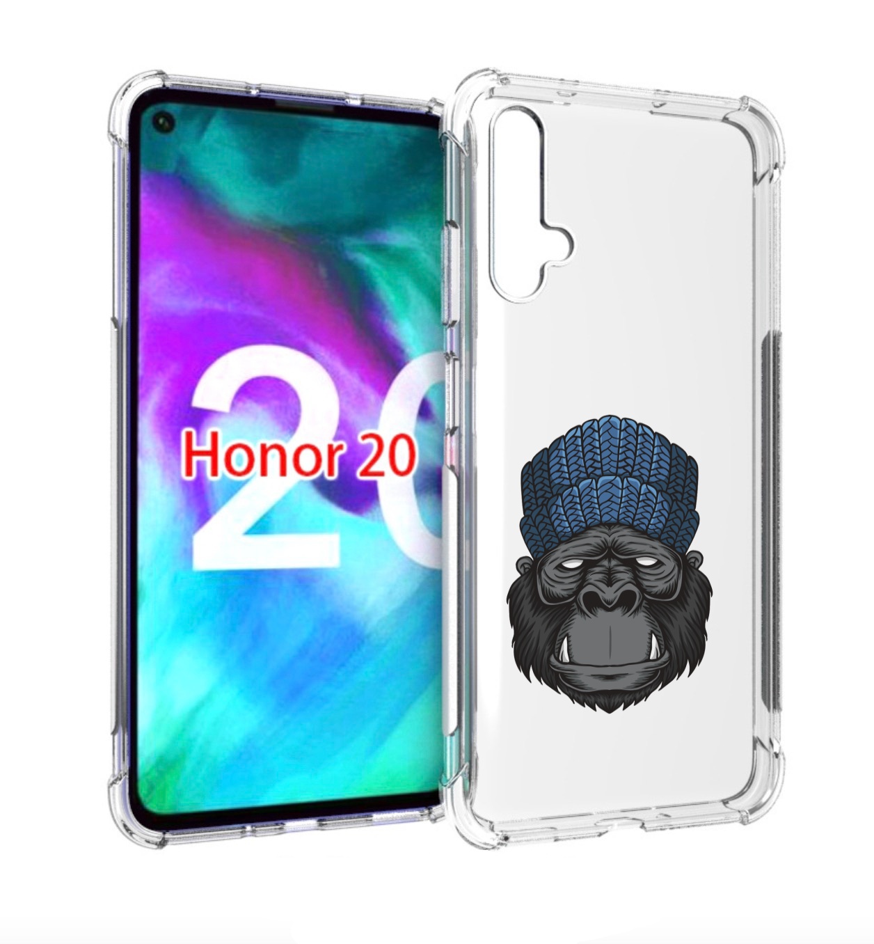

Чехол бампер MyPads Горила для Honor 20, Прозрачный, Tocco