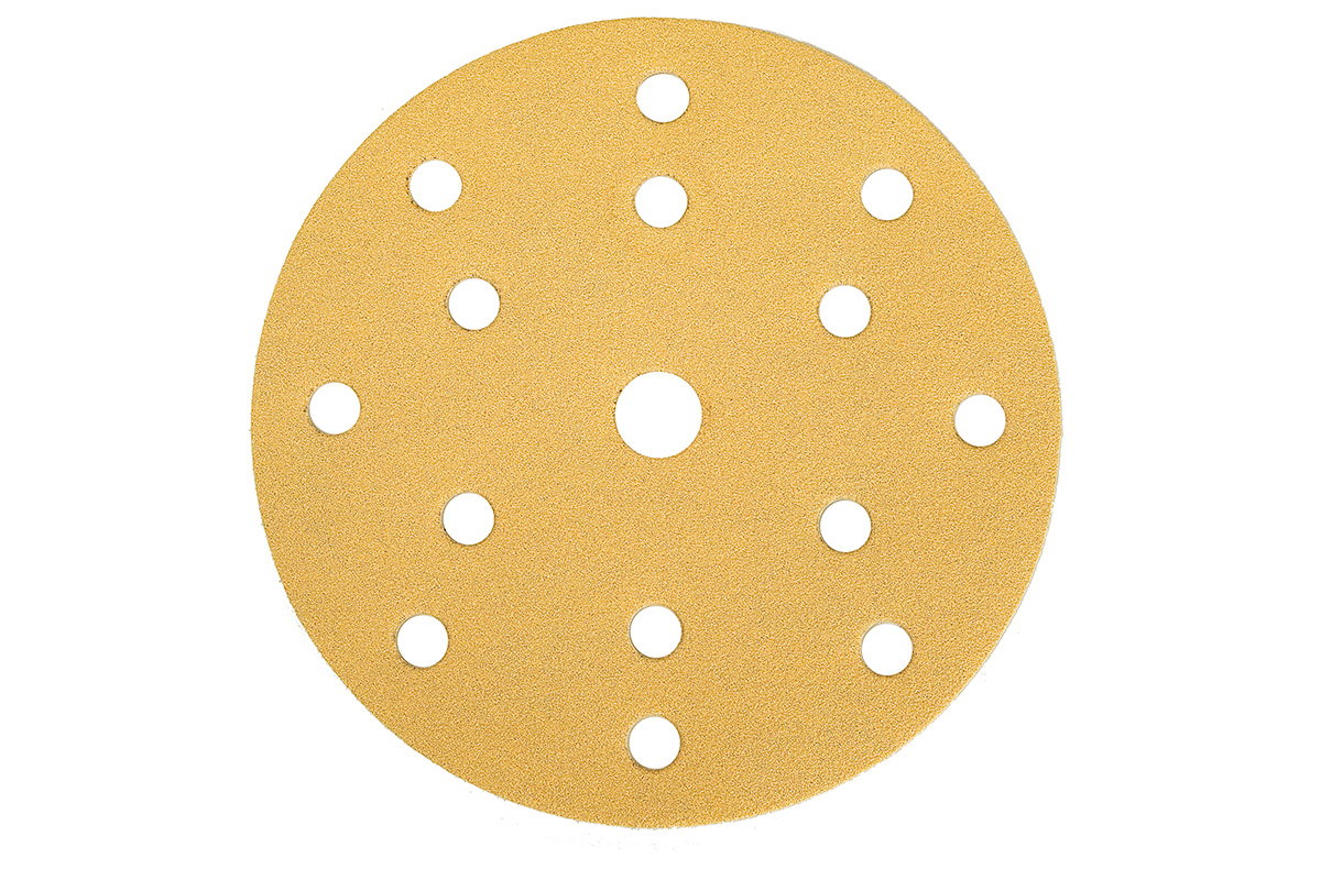 фото Абразив mirka gold (мирка), диски 125 мм, 8 отверстий, зерно p 240, 50 шт./уп