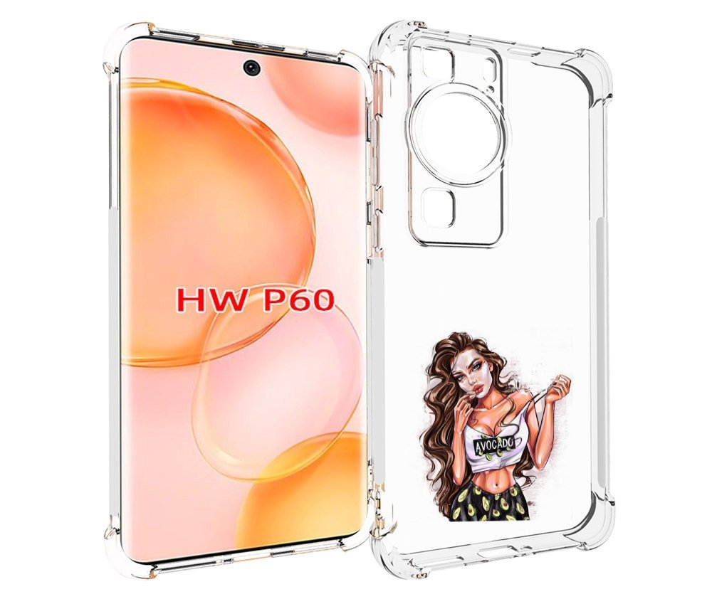 

Чехол MyPads Продукты на дом с доставкой женский для Huawei P60, Tocco