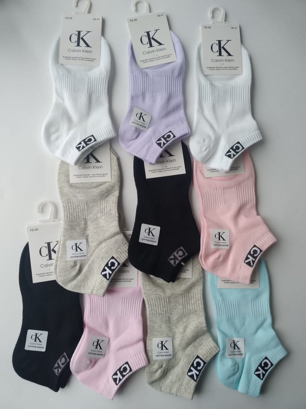 Комплект носков женских Calvin Klein FB-66 в ассортименте 36-41, 10 пар