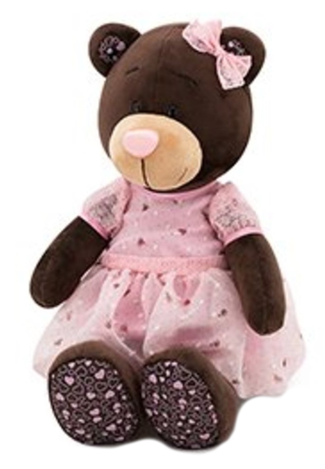 фото Медведь choco milk розовый мусс, 30 см orange toys м021/30