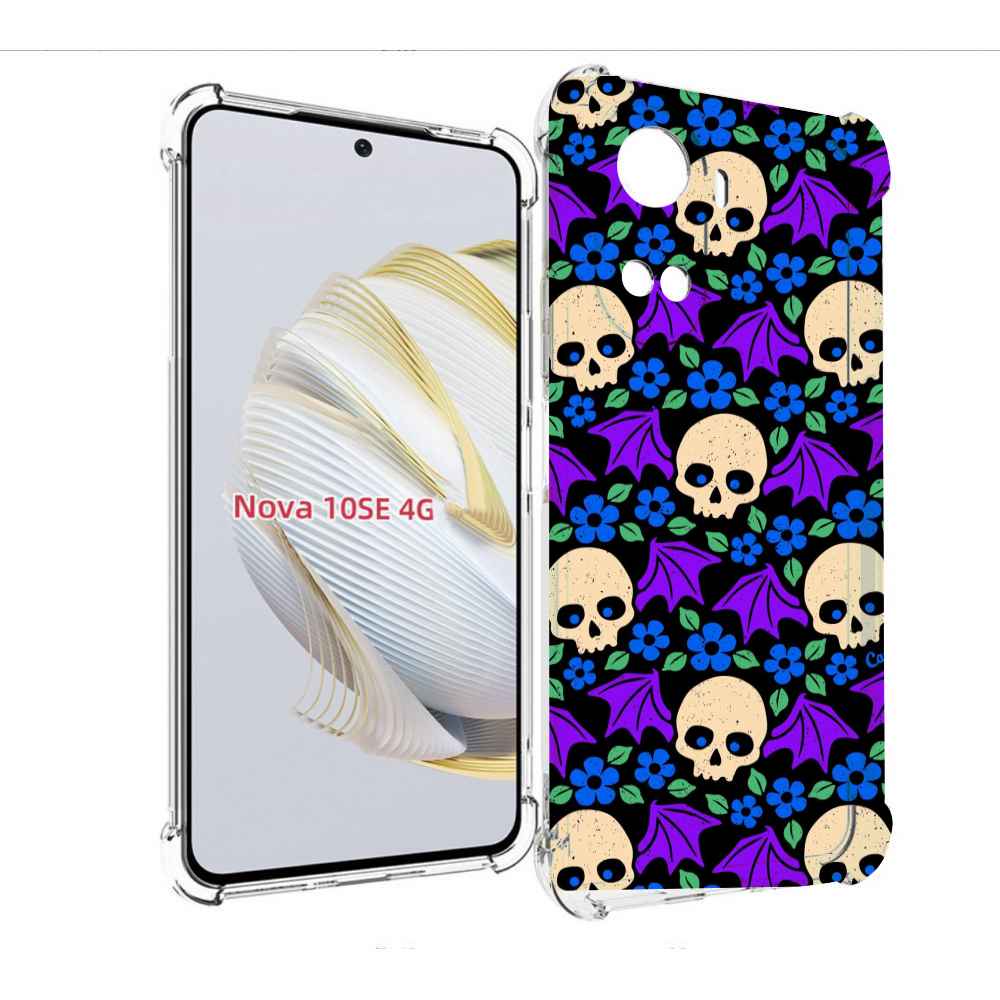 

Чехол MyPads крылатые черепа для Huawei Nova 10 SE, Прозрачный, Tocco